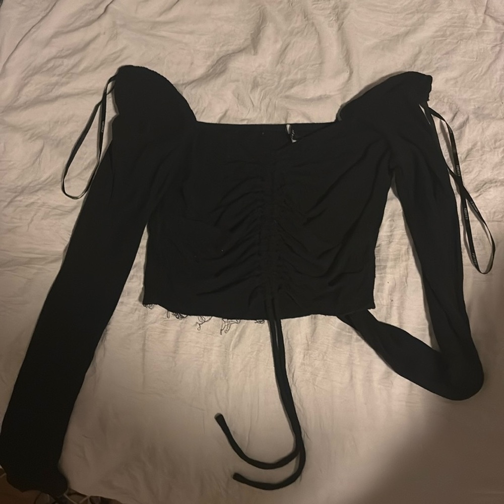 Forever 21 black crop top size M